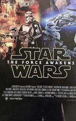 2016 STAR WARS THE FORCE AWAKENS LUCASFILM MOVIE PROMO DVD STANDEE 59” TALL