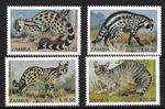 ZAMBIA, 1991 SMALL CARNIVORES, SG 643-6, MNH SET