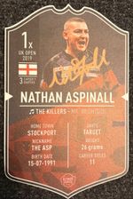 Nathan Aspinal Signed Ultimate Card