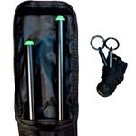 NGT Distance Sticks Carp Fishing Tackle With Glow In The Dark Tips + Case