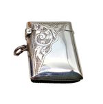 NICE CONDITION ANTIQUE STERLING SILVER VESTA CASE BIRMINGHAM 1913