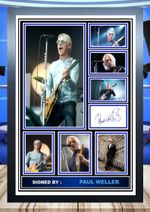 385) paul weller the jam style council signed photograph unframed/framed reprint