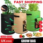 1/2/4x Potato Grow Bags Tomato Plant Bag Home Garden Vegetable Planter Container