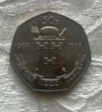 Ireland: Irish 50p Millenium Coin. 1988.