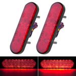 2X Motorcycle 24 LED Tail Light Running Rear Stop Brake Lamp Universal Motorbike