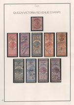 CEYLON 1870s-1890s COLLECTION OF 32 QUEEN VICTORIA REVENUE STAMPS