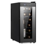 Barcool Wine Cooler Fridge 12 Bottle Touch Control UV Tempered Glass VINO12-Slim