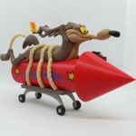 Looney Tunes Wile E. Coyote With Rocket Limited 31cm