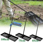 Lawn Leveller Levelling Rake Lute 2m Extendable Handle Grass 18'' 30''  39''