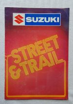 Suzuki Street & Trail Range Brochure Late 70's