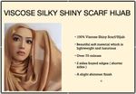 SILKY SHINY Women Maxi Wedding Plain Faux Silk Scarf Hijab Shawl Wrap Elegant 