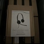 Plantronics EncorePro HW520D Digital Binaural Headset QD Plug - Black -BRAND NEW