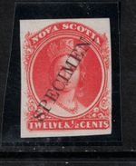 Nova Scotia #13TCiv Very Fine Plate Proof On India Paper
