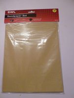 10 Assorted Sandpaper Sheets A4 SIZE Mixed Grit Fine - Medium -Coarse