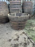 XXL WATERTIGHT OAK WHSKEY BARREL PLANTER/FISH POND/ WATER FEATURES