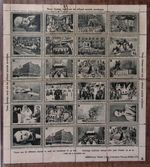 1938 VINTAGE FULL SHEET OF 24 IRISH HOSPITAL SWEEPSTAKES 'STAMPS'  Z5464