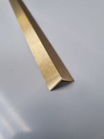 Brass Angle L Shaped Brush Polished 10mm Multiple Lengths Available CZ130