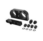 Fuel Pump 044 Clamp Motorsport Billet Aluminum Dual Mounting Bracket Outlet