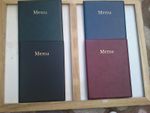 QTY 1 A5 LEATHER LOOK MENU COVER  NEW PRODUCT 