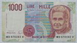 Italian Banknote 1000 Lire MD 670282 V
