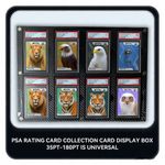 8 Card Display Frame For PSA/Card Brick Carbon Fiber Texture Graded Card Protect