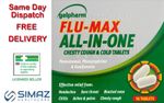 GALPHARM FLU MAX ALL IN ONE CHESTY COUGH & COLD TABLETS - SORE THROAT PAIN  HEAD