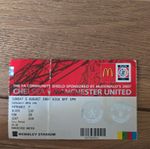 2007 Chelsea V Manchester United  Community shield used Ticket Stub Rare