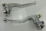 Motorcycle Brake & Clutch Alloy Lever Set Pair Fits Honda Yamaha Kawasaki Suzuki