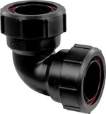 BLACK 40mm 42mm 43mm Elbow Bend Compression Multifit 1 1/2"  Pipe Join