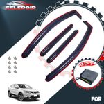 Nissan Qashqai MK1 2007-2013 5-Door SUV Tinted Wind Deflectors Clips UK