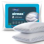 Silentnight Airmax 2 Pack Pillows Cool Breathable Medium Support Bed Pillows UK