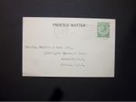 GB Stationery STO KGV 1/2d green Postcard size f H&B CS61 LONDON m/c to Fulham