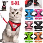 Pet Cat Harness Vest Walking Lead Leash for Cat Puppy Dogs Collar Adjustable UK