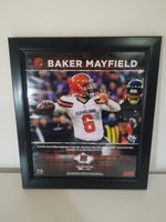 Baker Mayfield Cleveland Browns Framed Rookie TD Record Piece Game-Used Football