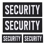 Security Hook and Loop Patch Security Patch(2Pcs Small and 2Pcs Large)