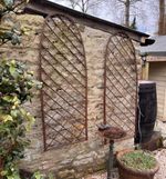 Willow Trellis Panel For Garden Climbing Plants – Wooden Trellis