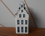BLUE DELFT CANAL HOUSE ceramic decanter bottle KLM AIRLINES Bols 2002 Number 25