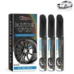 Black Rim Scratch Repair Paint Pen Kit 3 PCS for Car Wheel Maintenance