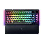 Razer BlackWidow V4 Pro 75% Wireless, OLED Display, Orange Switch - Black
