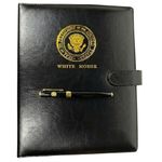 White House Presidential Seal VVIP Portfolio Folder  with Pen Set
