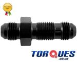 AN -6 (AN6 AN 06) STRAIGHT Black Bulkhead Fitting
