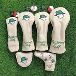 New Malbon Golf Club Cover Driver Fairway Wood Hybrid Ut Putter Mallet Headcover