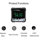 For Woodworking Digital Protractor Finder Backlit LCD Bevel Gauge High