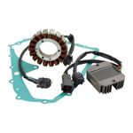 STATOR + VOLTAGE REGULATOR + GASKET FOR KYMCO MAXXER400/450i MXU400/450/465i T9