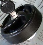 WATER INLET FILLER CAP BLACK LOCKING MOTORHOME CARAVAN CAMPER BOAT CATERING VAN