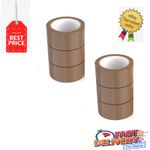 144 ROLLS BROWN PARCEL PACKAGING TAPE 48MM x 66M BIG JOB LOT BUFF PARCEL PACKING