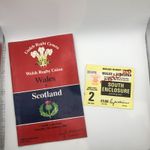Wales versus Scotland Rugby Union Official Matchday Programme 1984 &  Ticket