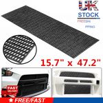Honeycomb Mesh Car Bumper Grill Net  Black Plastic Vent Racing Grill Universal