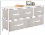 5 Drawer Storage chest, large drawer set, wooden top shelf
