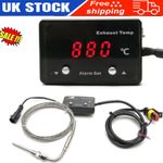 NEW LED Digital Exhaust Gas Temperature EGT Temp Gauge Car Meter Sensor UK 
